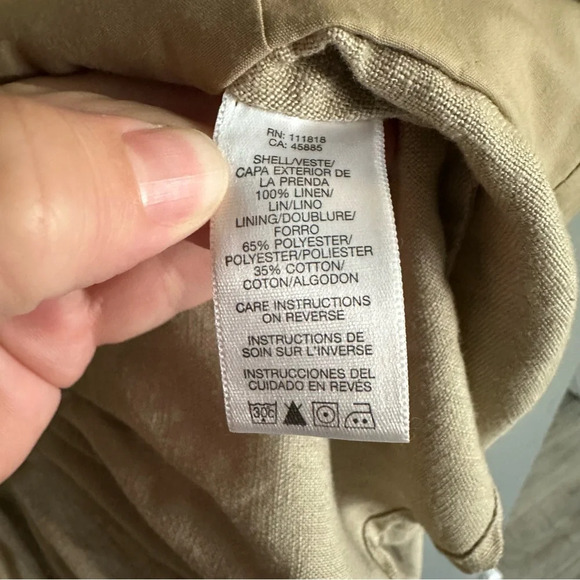 Michael Kors Tan Tweed Jacket. Medium - Picture 4 of 10